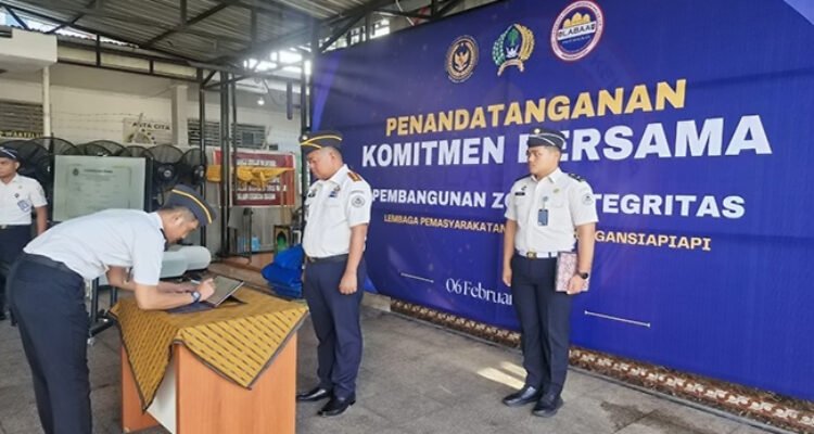 Lapas Bagansiapiapi Teken Komitmen Bersama Pembangunan Zona Integritas Menuju WBK/WBBM 2026