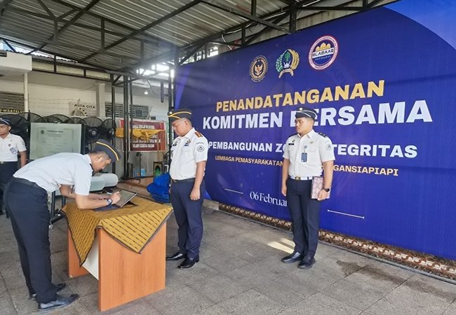 Lapas Bagansiapiapi Teken Komitmen Bersama Pembangunan Zona Integritas Menuju WBK/WBBM 2026