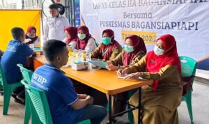 Lapas Kelas IIA Bagansiapiapi Gelar Skrining Penyakit Menular bagi Tahanan Baru